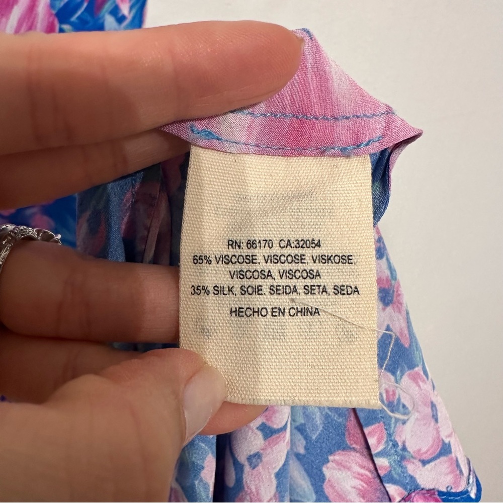 Kachel Anthropologie Vivian Floral Silk Slip Bias Maxi Dress 4 - Picture 6 of 9